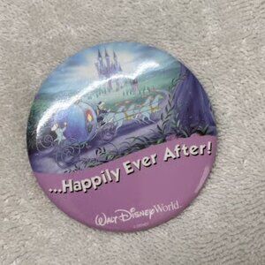 Walt Disney World Happily Ever After Celebration Button Cinderella